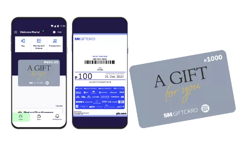 SM Gift Card physical & digital formats