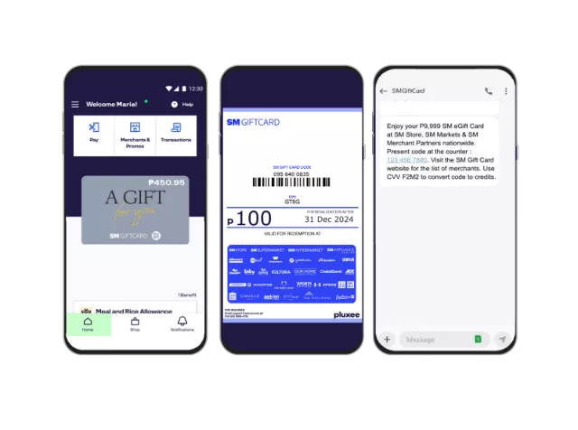 SM eGift Card - app credits & code email/sms